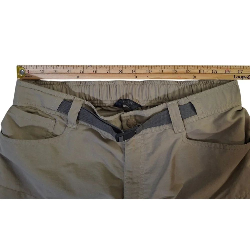 The North Face Paramount Trail Convertible Pants Men's Large Tan Belted NF0A2WLA